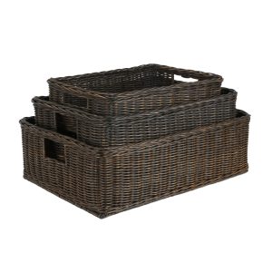 Low Profile Underbed Woven Storage Basket